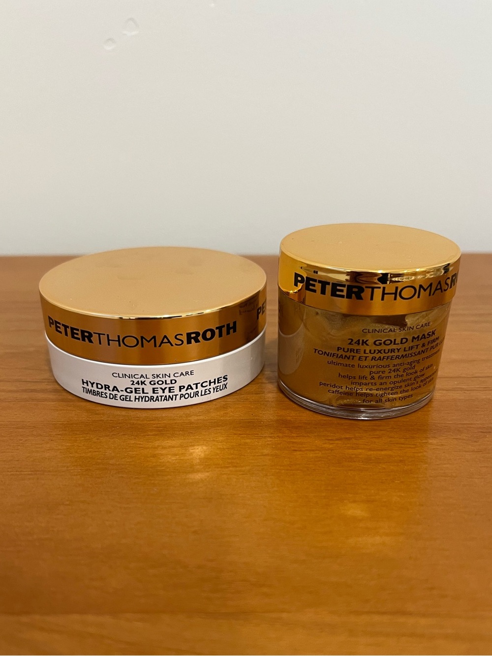 Peter Thomas Roth Gold Eye Patches and Mask